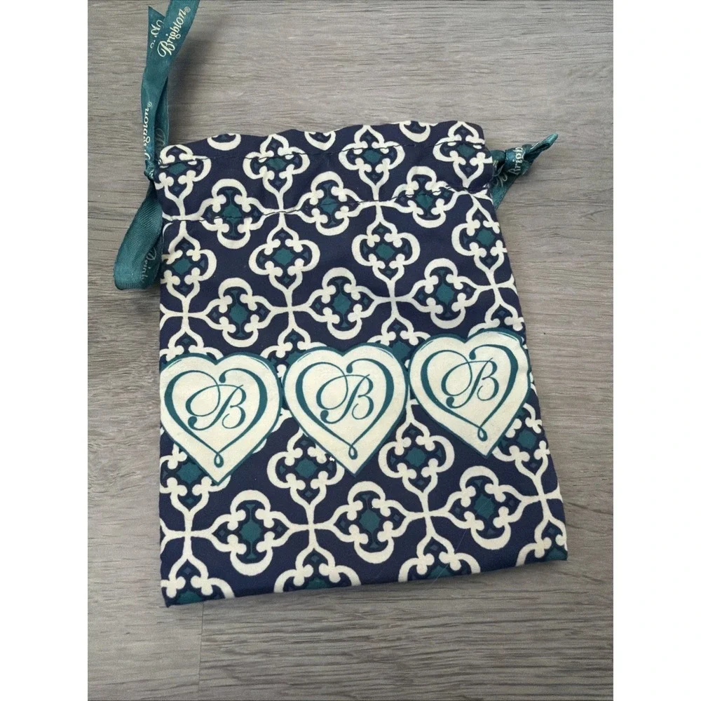 Set Of 2‎ Brighton Jewelry Fabric Cloth Drawstring Pouches Gift Dust Bags EMPTY